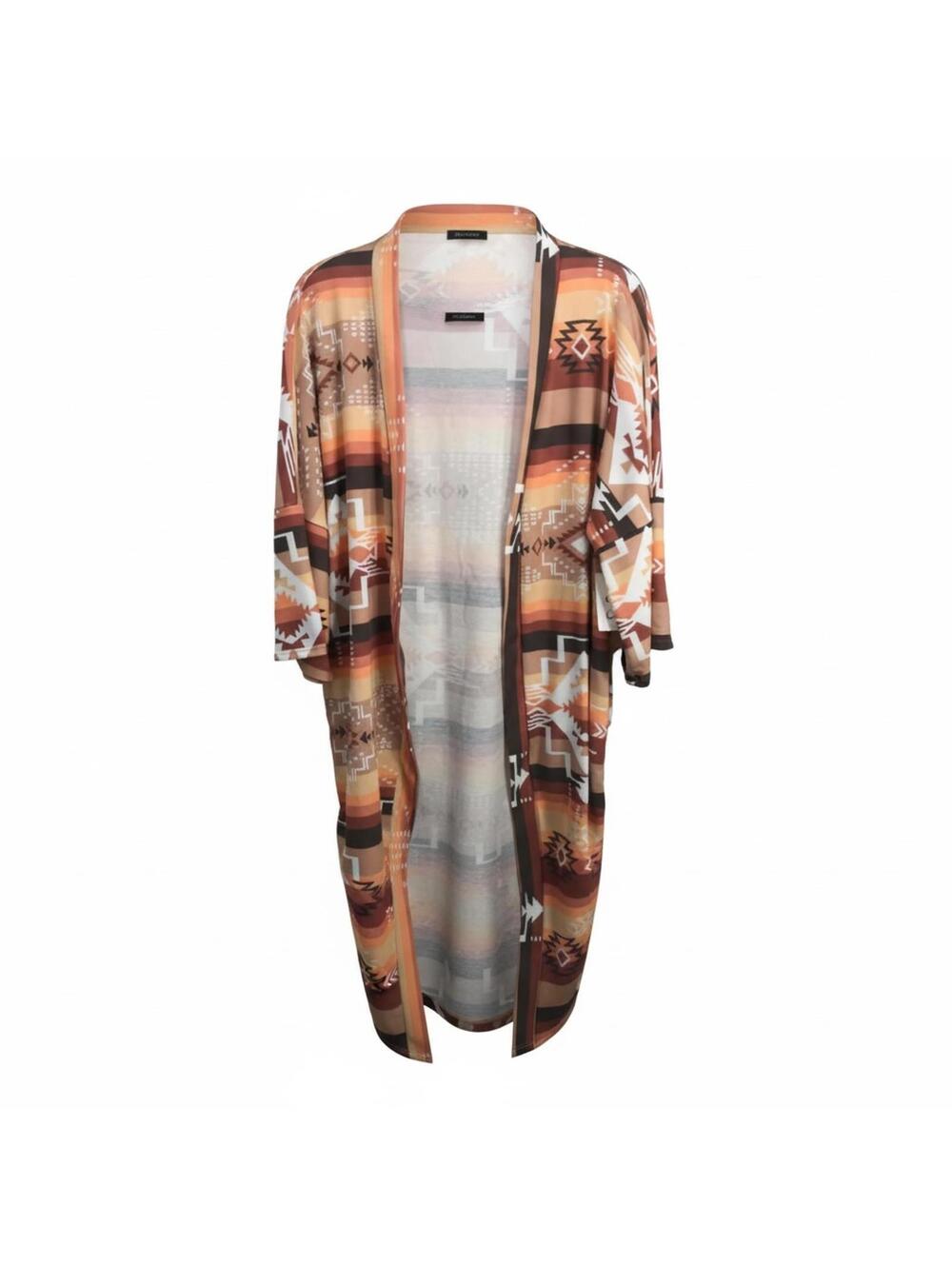 Vision USA Southwestern Pattern Kimono Cardigan Size Small